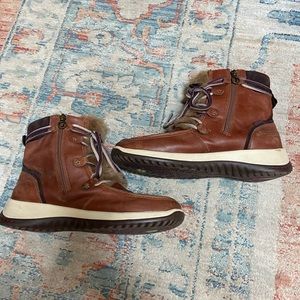 Jambu Leather and Faux Fur Boots